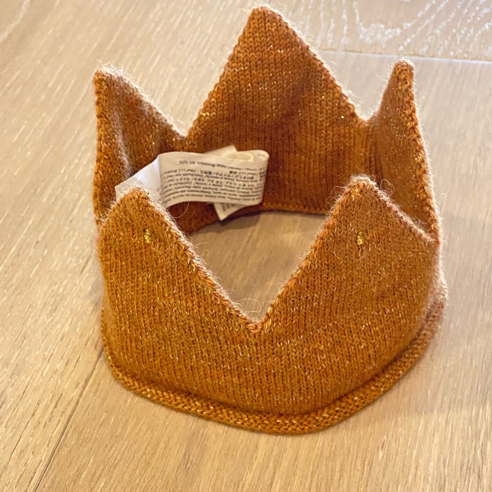 Oeuf kids crown in gold yellow